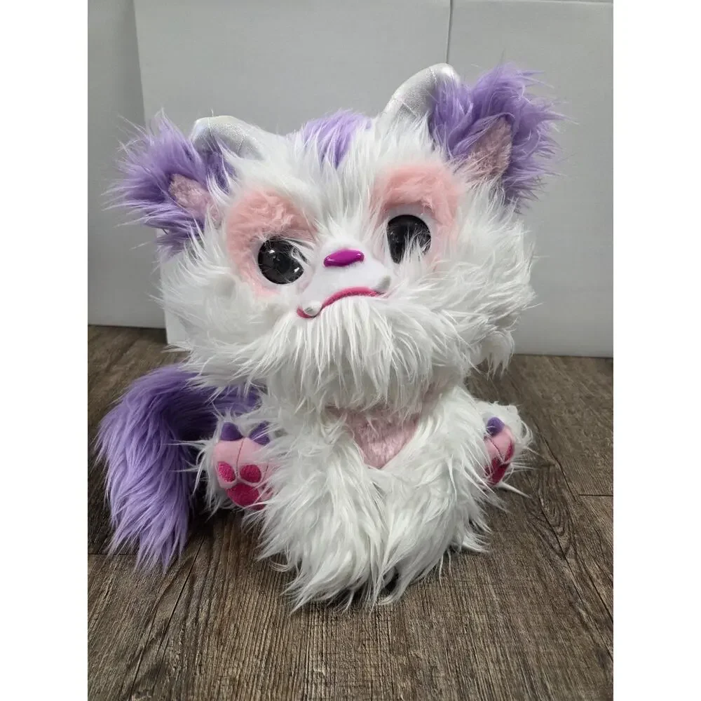Furlings Aspen - 13" Interactive Plush Toy, 80+ Sounds & Animations White Purple - Picture 1 of 6